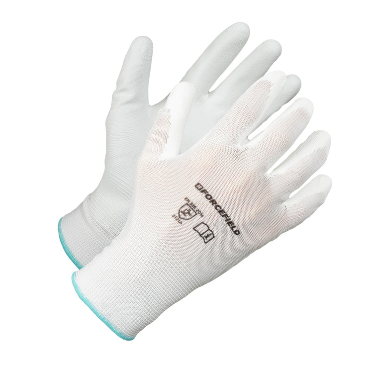 Forcefield Nylon Work Glove, Polyurethane Palm Coated