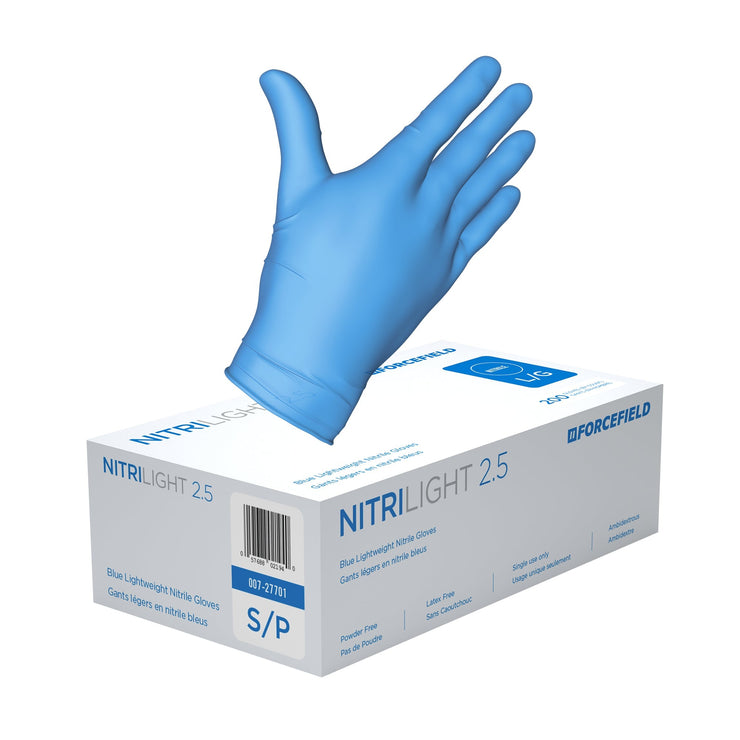 NitriLight 2.5 Lightweight Nitrile Disposable Gloves (Case of 2000 Gloves)