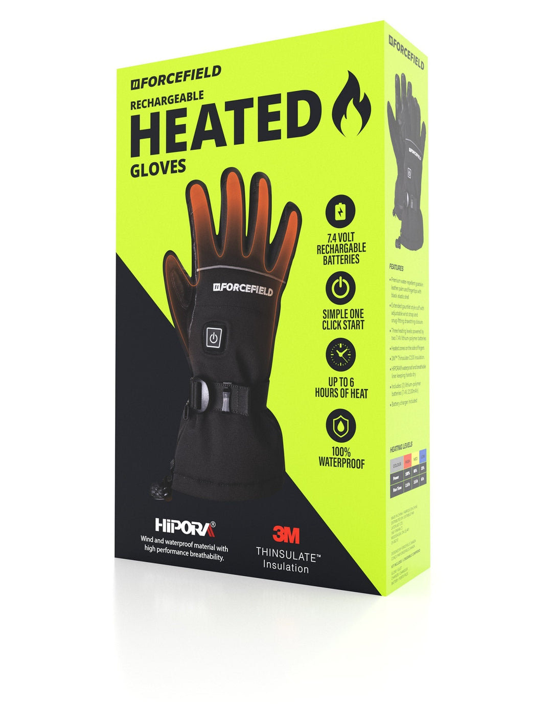 Gants Chauffants Rechargeables – 7,4V 5000mAh, 3 Niveaux De Chaleur (45-55°C), Imperméables, Antidérapants, Pour Ski Et Randonnée