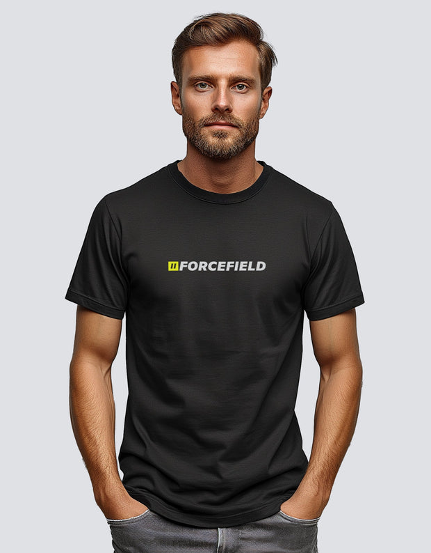 Forcefield Black Lightweight Short-Sleeve Crewneck Forcefield Logo Graphic T-Shirt