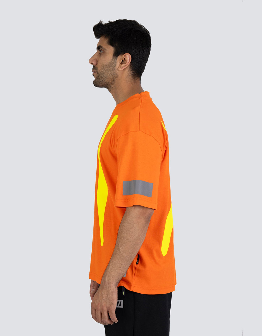 Forcefield Retro Safety Cotton Short Sleeve Tee With Reflective