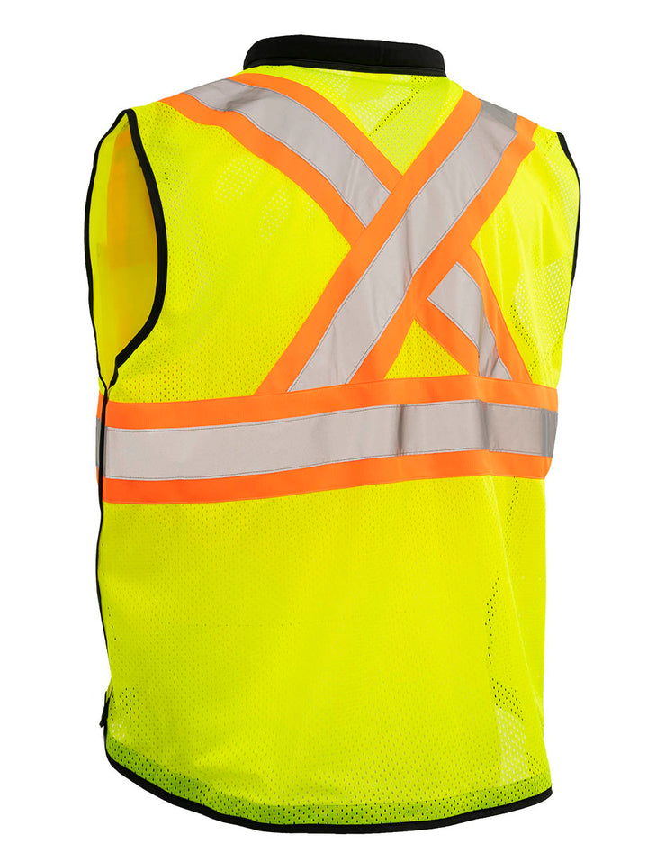 Forcefield Zip-Up Hi Vis Traffic Safety Vest