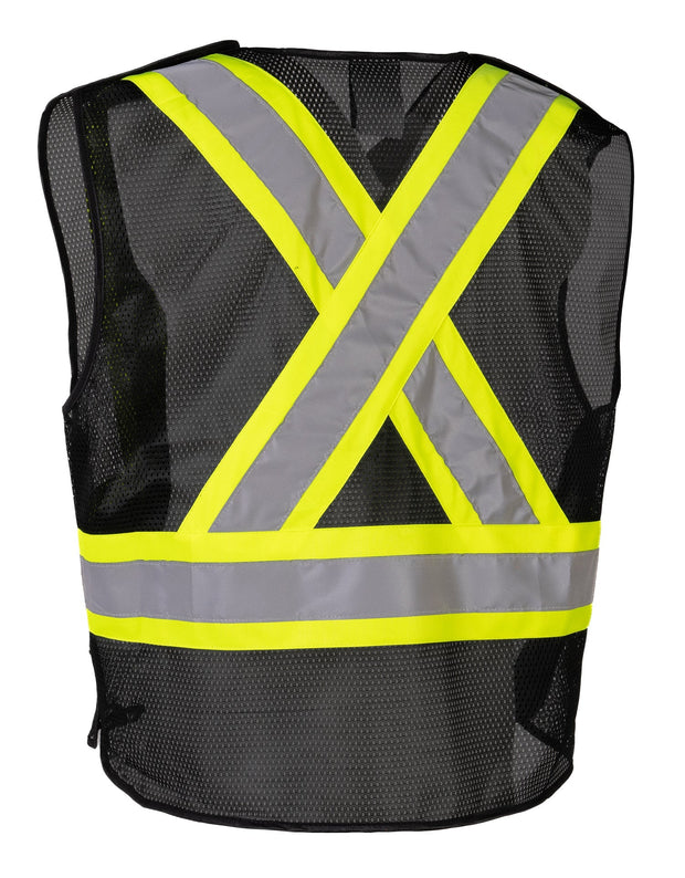 Forcefield Lightweight Polyester Mesh Safety Vest with 5-Point Tear-Away