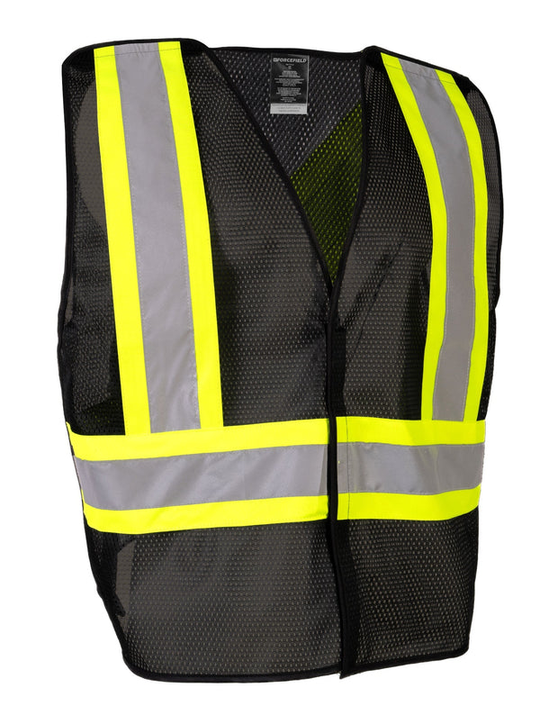 Forcefield Lightweight Polyester Mesh Safety Vest with 5-Point Tear-Away