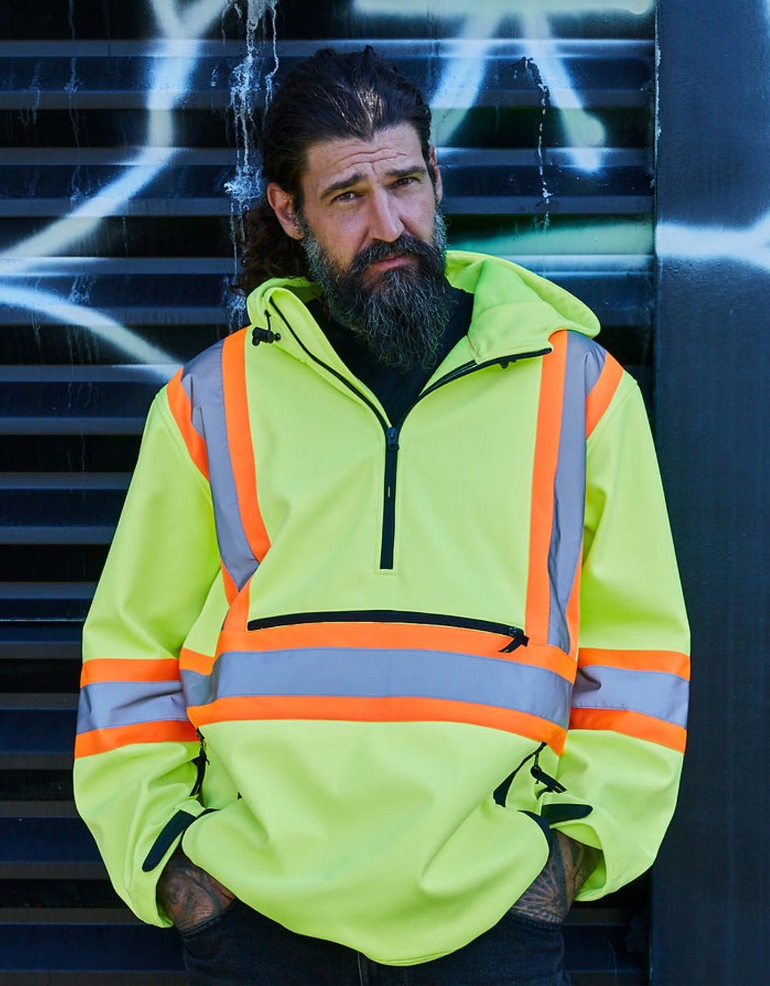 IAジャンバー Forcefield Hi Vis Safety Anorak Pullover Softshell – Forcefield