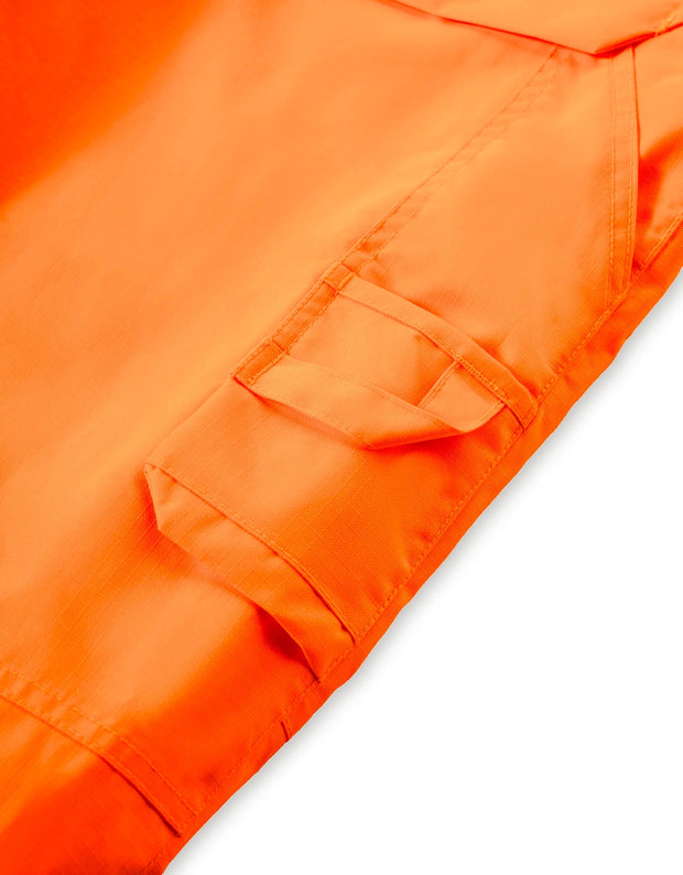 Forcefield Orange "Torngat" Premium Ripstop 2-In-1 Hi-Vis Safety Suspender Pants