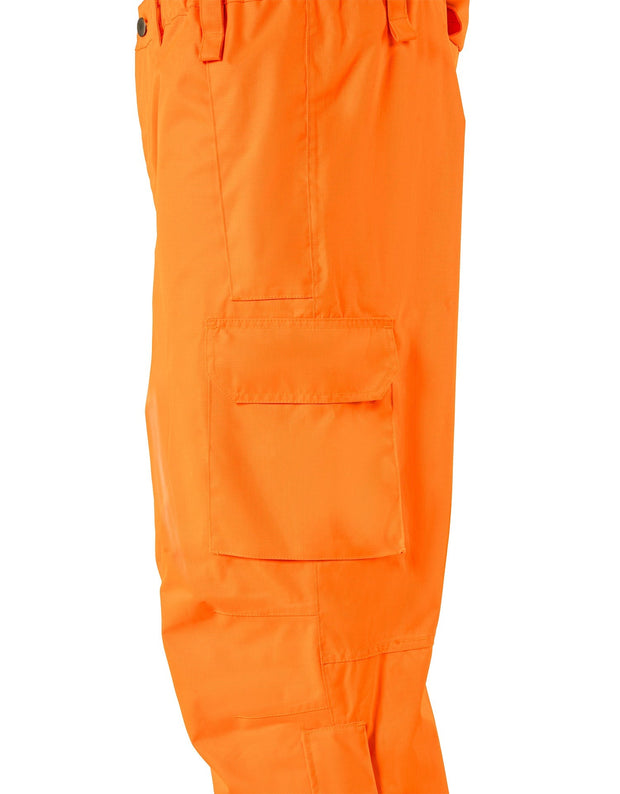 Forcefield Orange "Torngat" Premium Ripstop 2-In-1 Hi-Vis Safety Suspender Pants