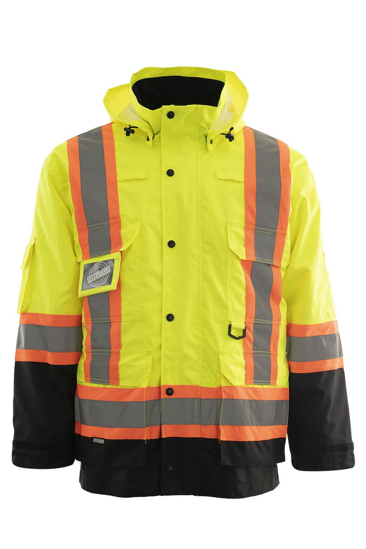 Forcefield Custom Printed Re-Engineered 4-in-1 Hi Vis Safety Parka