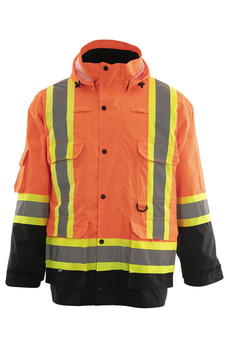 Forcefield Custom Printed Re-Engineered 4-in-1 Hi Vis Safety Parka
