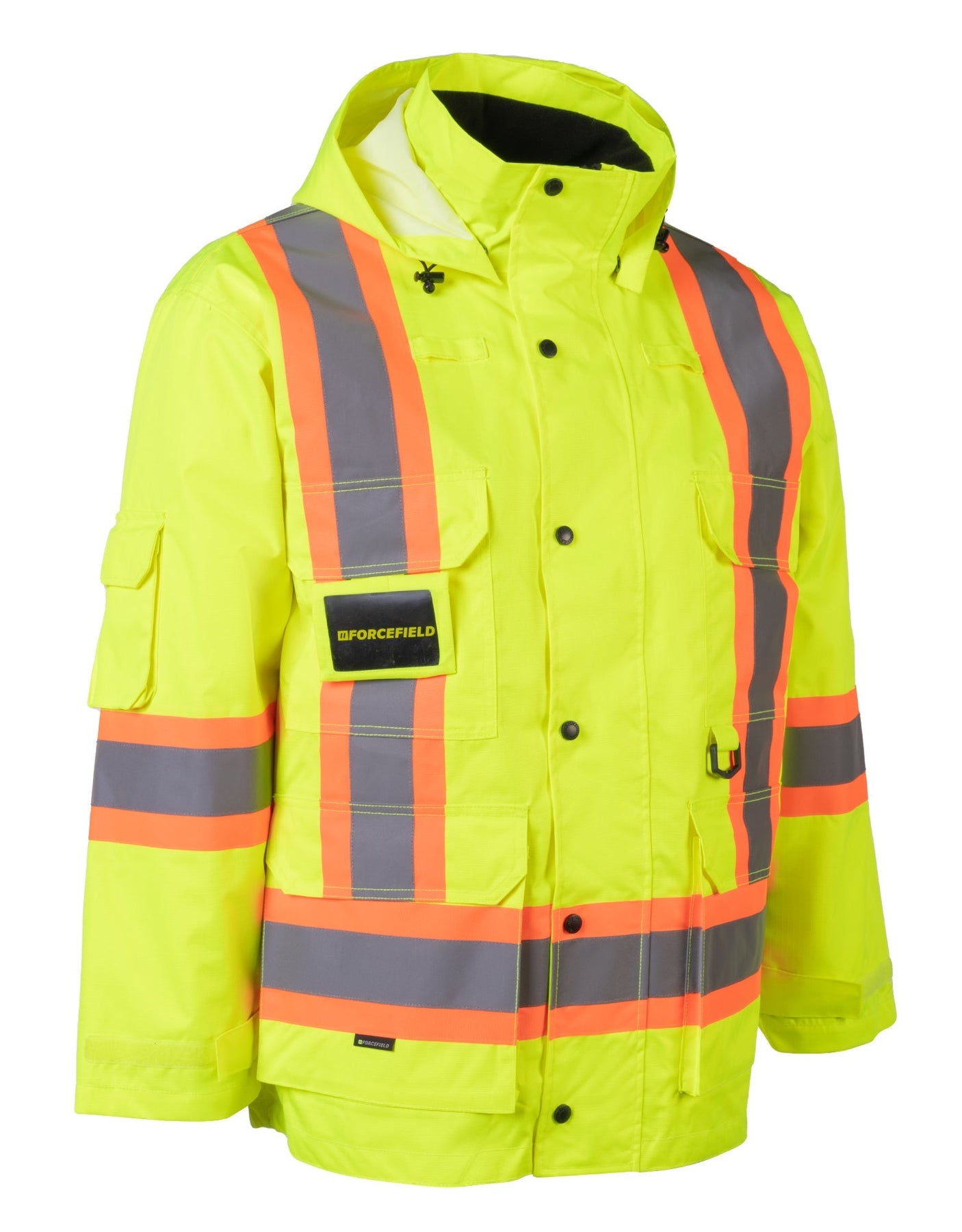 Forcefield 7-in-1 Hi Vis Safety Parka (All Lime) – Forcefield