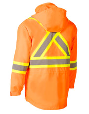 Forcefield Orange "Torngat" Premium Ripstop 4-in-1 Hi-Vis Safety Parka
