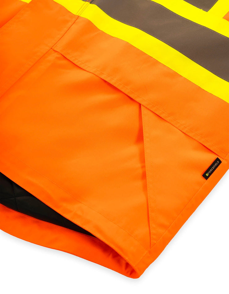 Parka de sécurité haute visibilité 4 en 1 orange « Torngat » en Ripstop de qualité supérieure 