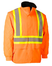 Forcefield Orange "Torngat" Premium Ripstop 4-in-1 Hi-Vis Safety Parka