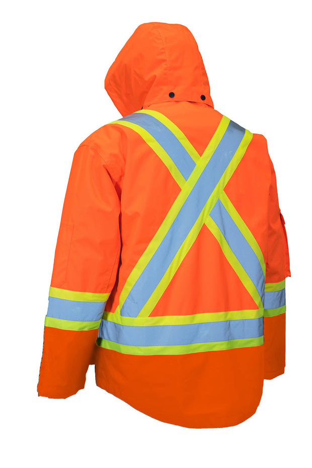Forcefield All Orange 4-in-1 Hi Vis Safety Parka