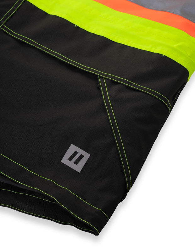 Forcefield Lime "Torngat" Premium Ripstop 4-in-1 Hi-Vis Safety Parka