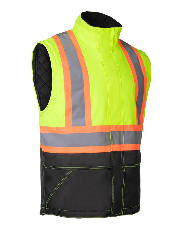 Forcefield Lime "Torngat" Premium Ripstop 4-in-1 Hi-Vis Safety Parka
