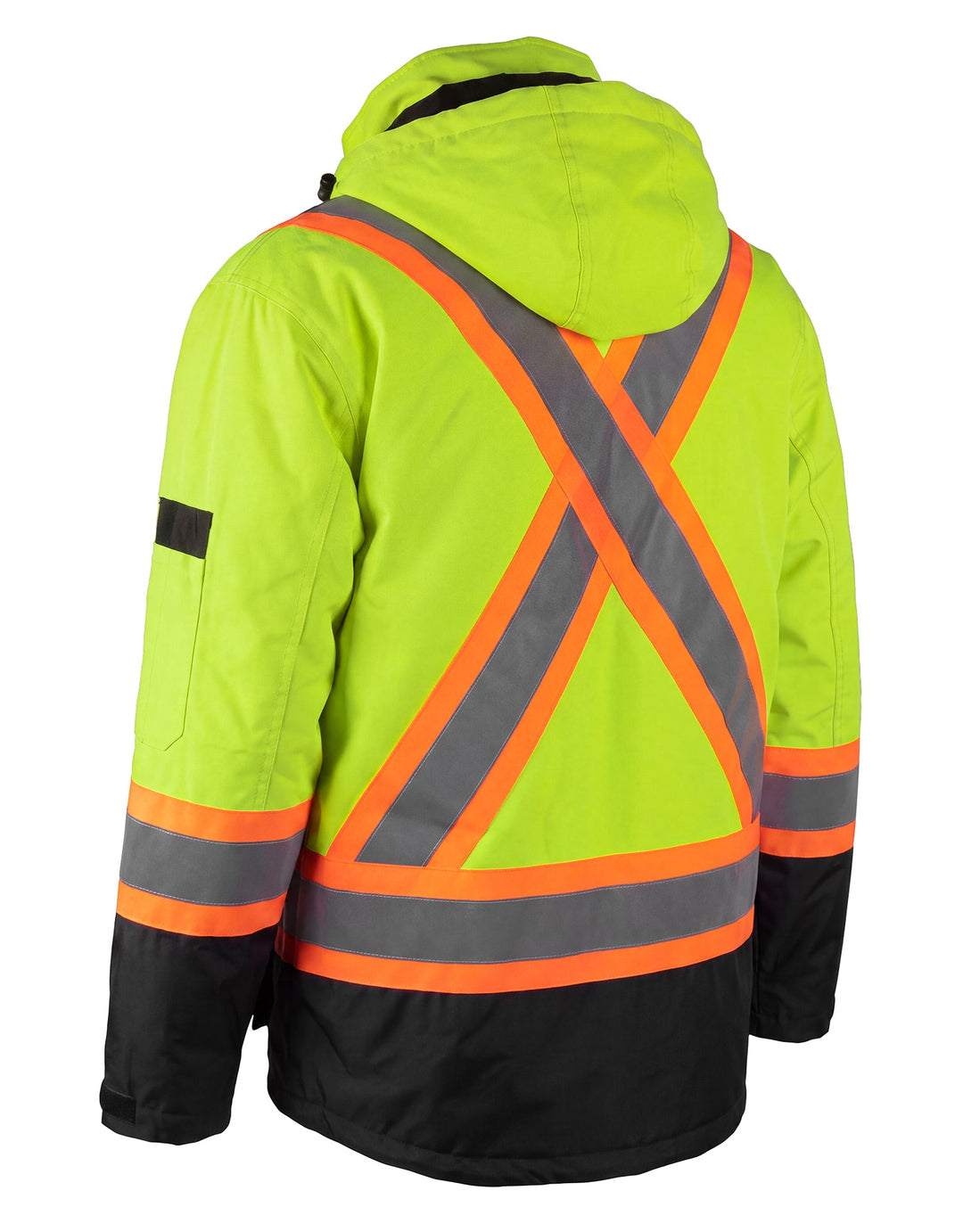 Forcefield 3-in-1 Hi Vis Winter Safety Parka with Removable Black