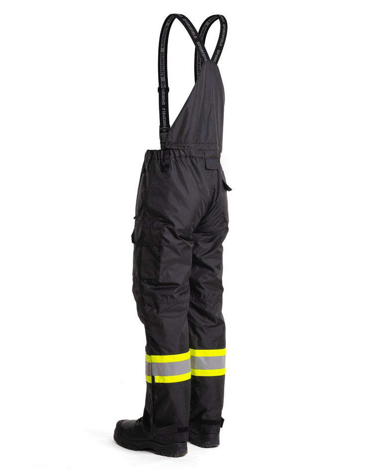 Hi-Vis Black Flame-Resistant (FR) Ripstop Light Weight Bib Pants
