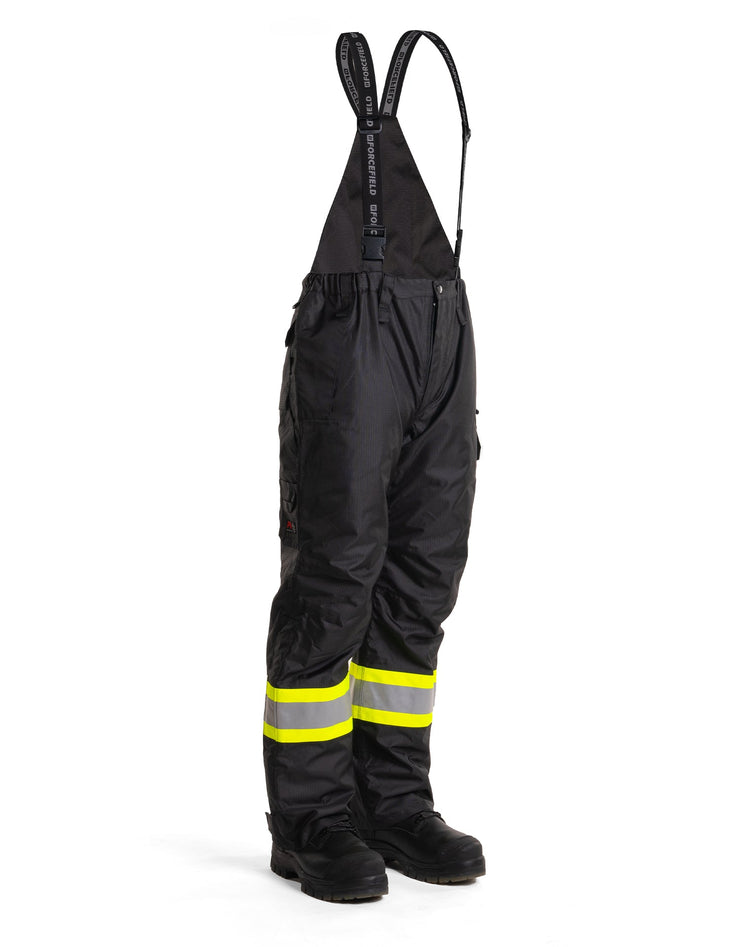 Hi-Vis Black Flame-Resistant (FR) Ripstop Light Weight Bib Pants