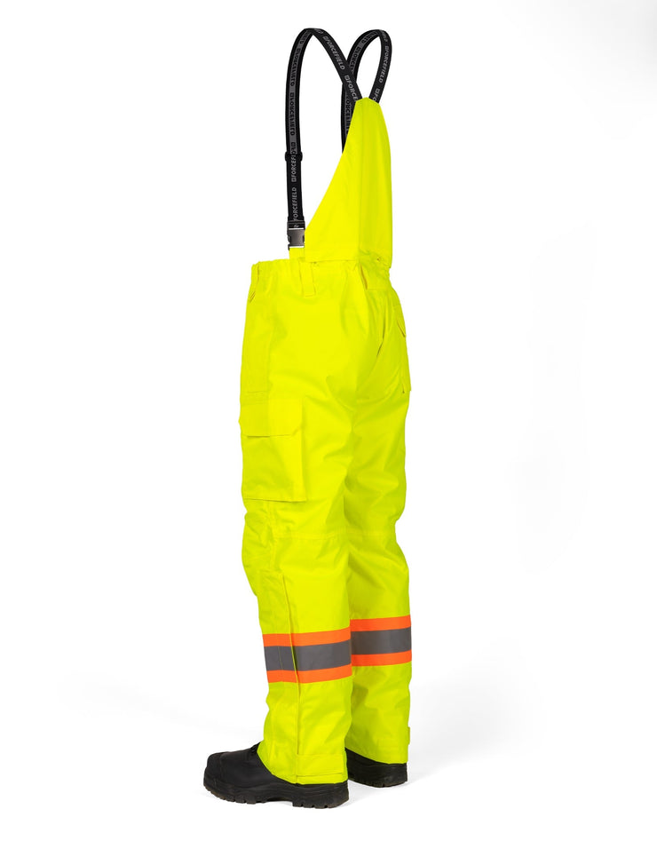 Hi-Vis Lime Flame-Resistant (FR) Ripstop Light Weight Bib Pants
