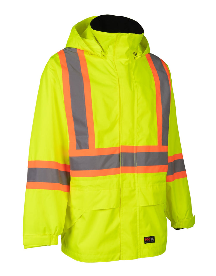 Hi-Vis Lime Flame-Resistant (FR) Ripstop Light Weight Jacket