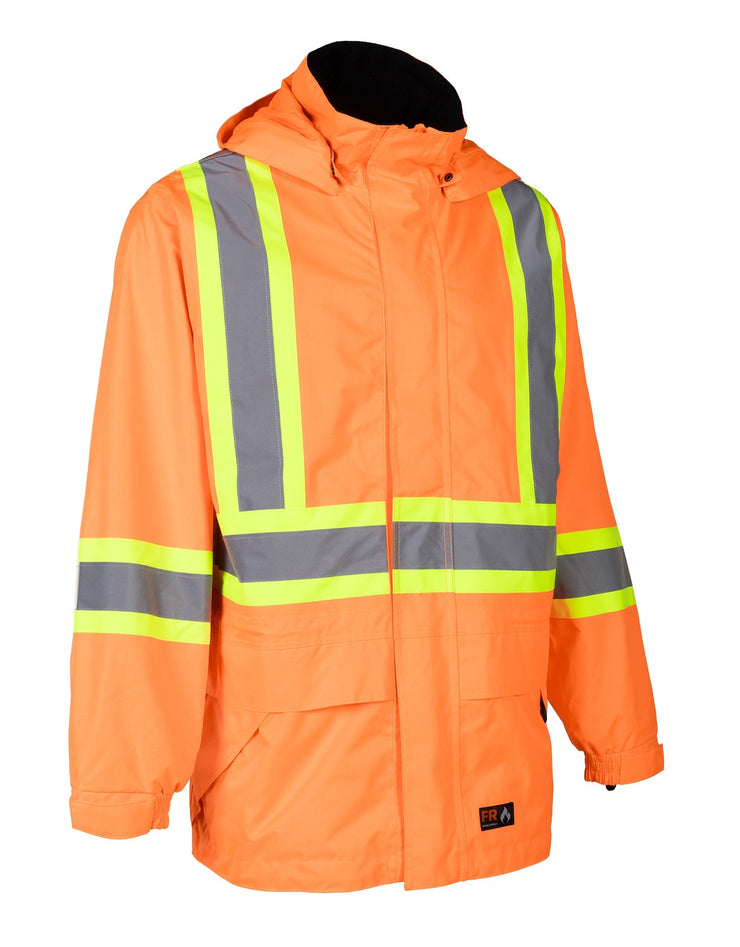 Hi-Vis Orange Flame-Resistant (FR) Ripstop Light Weight Jacket