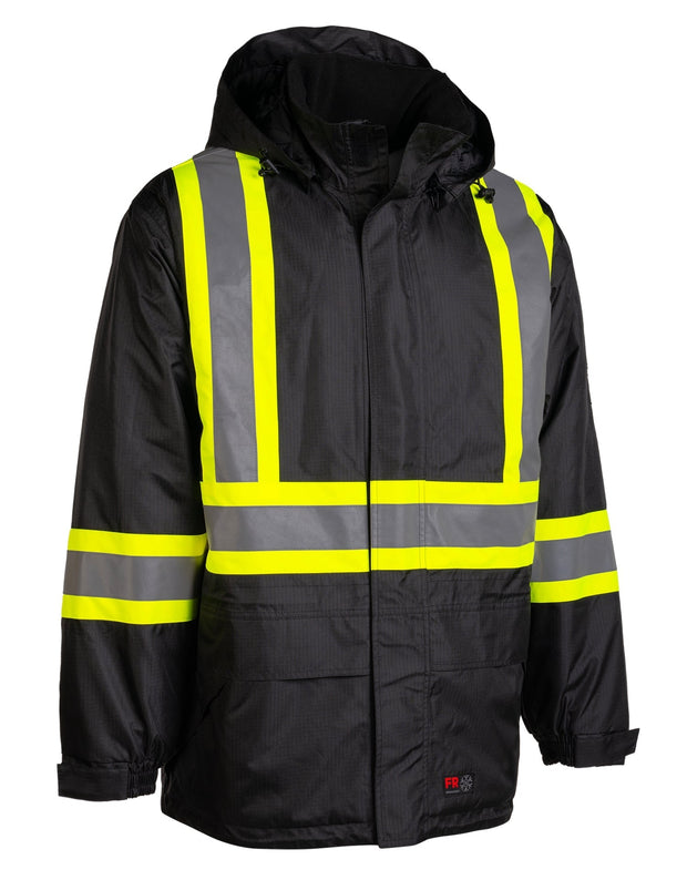 Forcefield Hi-Vis Flame-Resistant (FR) Ripstop Heavy Weight Lined Jacket