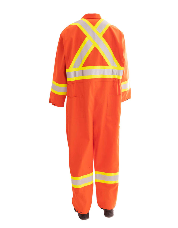 Forcefield Orange FR Treated 100% Cotton Coverall with Reflective Tape