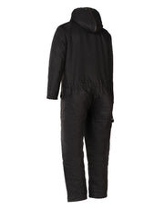 Forcefield Winter Lined Black Cotton Canvas Coverall