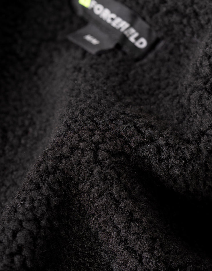 Combinaison d'hiver en toile de coton noire doublée