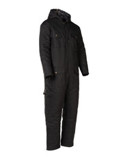 Forcefield Winter Lined Black Cotton Canvas Coverall