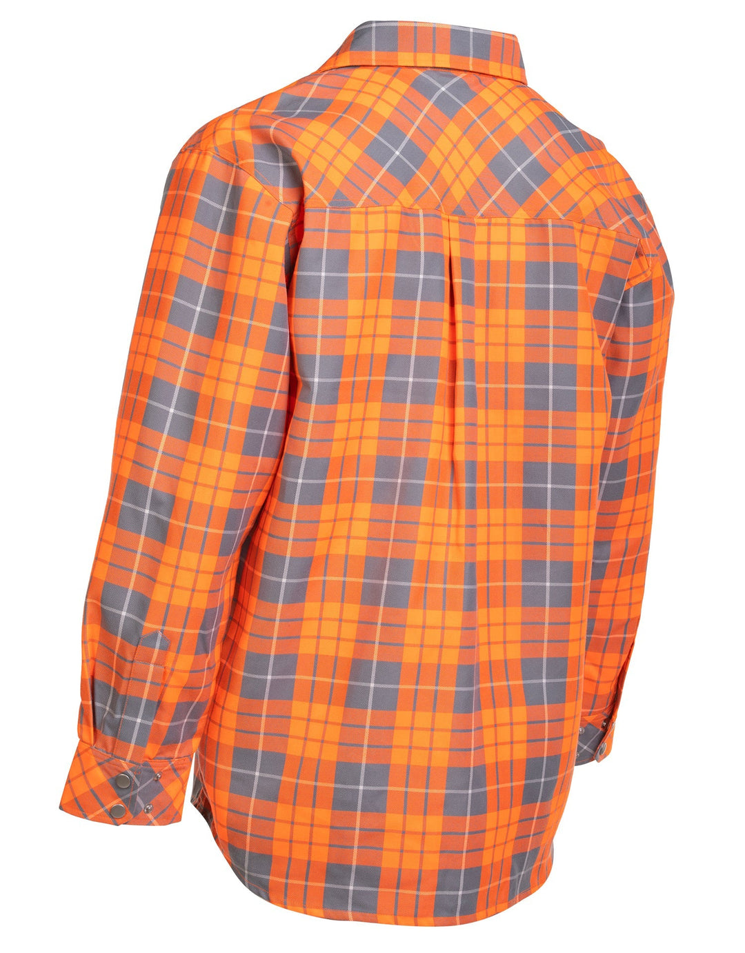 Hi Vis Orange Plaid Unlined Flannel Shirt – Forcefield Canada - Hi