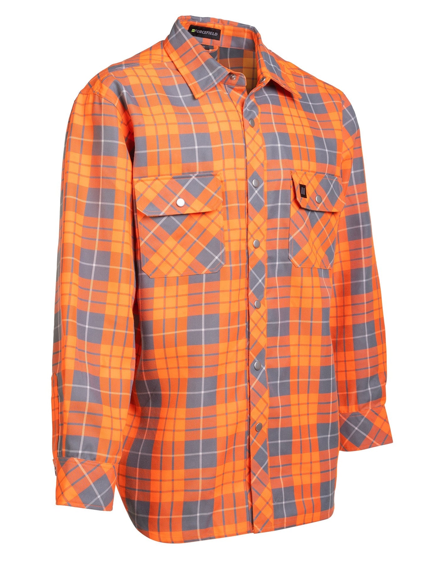 小物 YOKE / STILL JACQUARD LONG STOLE(ORANGE) Hi Vis Orange Plaid Unlined Flannel Shirt – Forcefield Canada - Hi