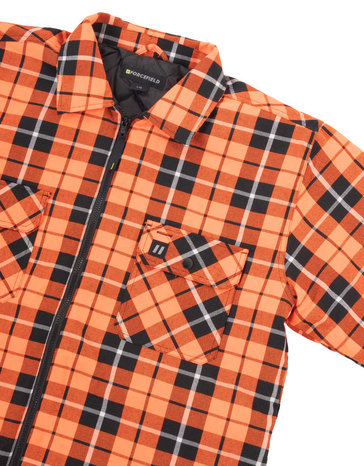 Chemise De Protection En Flanelle Reis Kfl-Gbep_Xl - Bleu Marine/Beige/Orange Taille XL