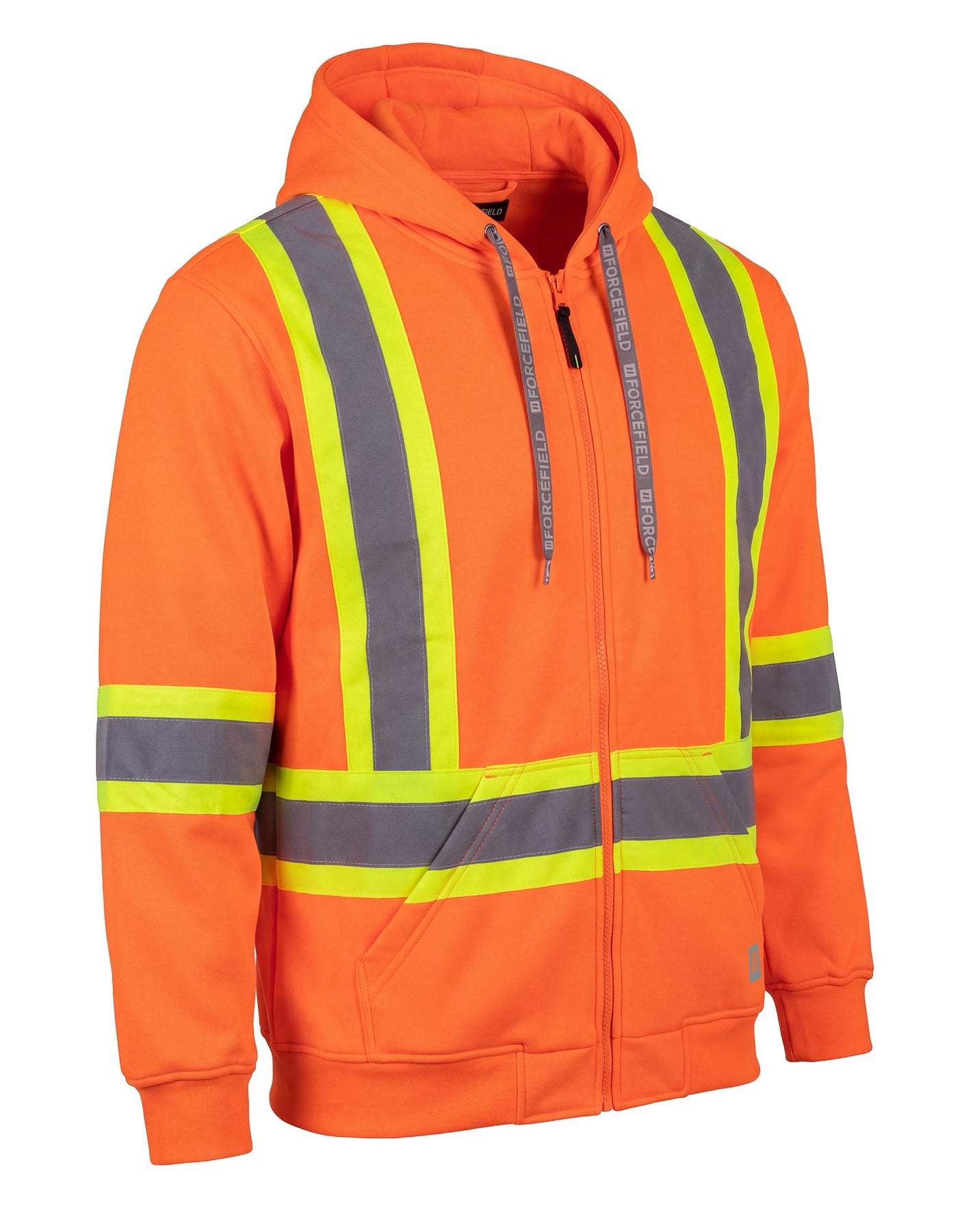 Forcefield Deluxe Hi Vis Safety Hoodie, Attached Hood – Forcefield