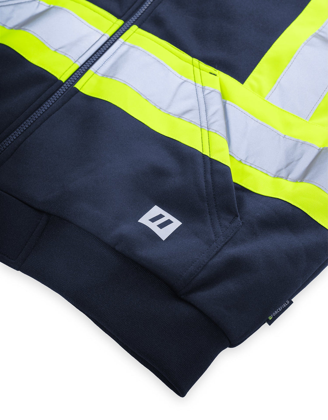 Forcefield Deluxe Hi Vis Safety Hoodie, Detachable Hood