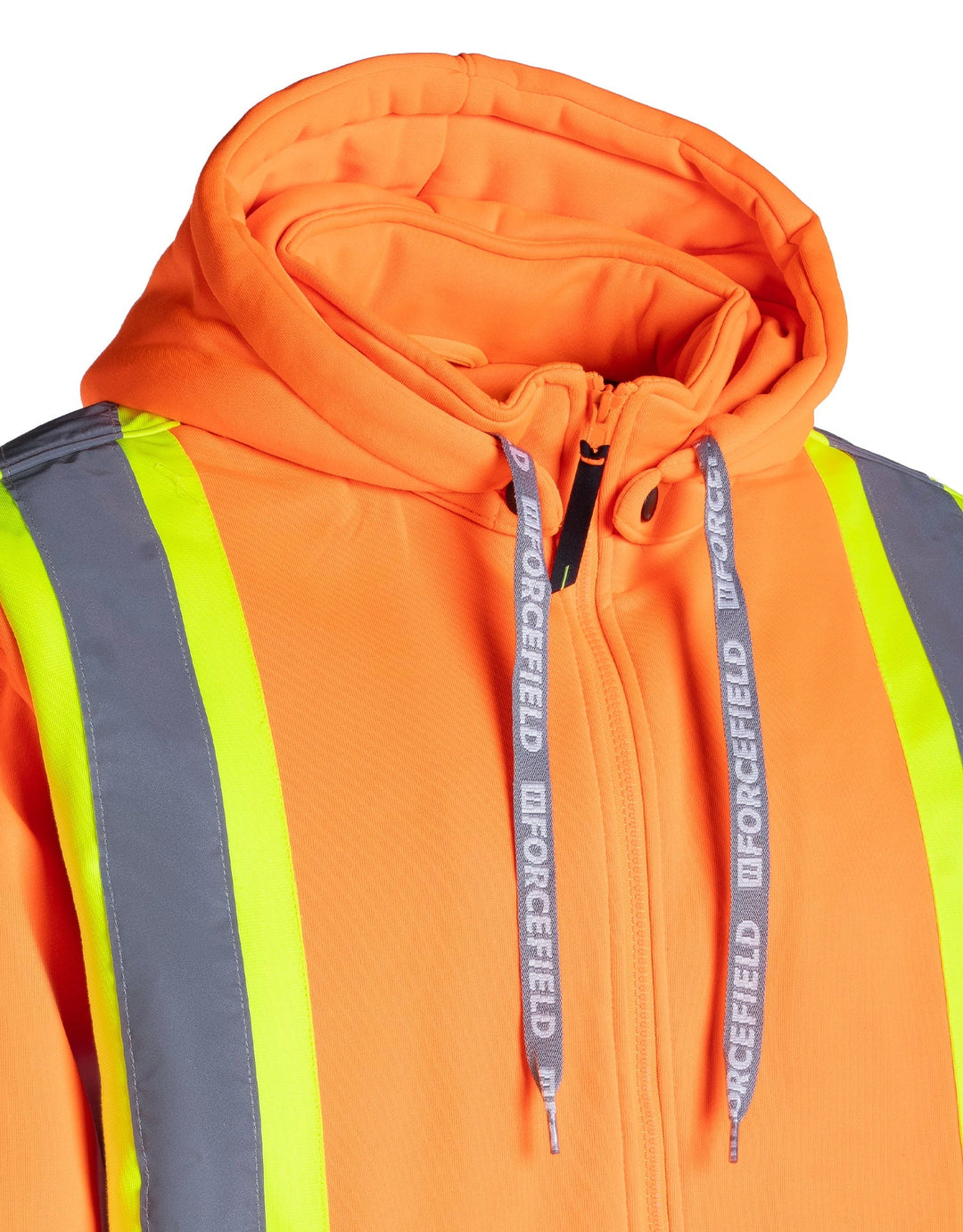 Forcefield Deluxe Hi Vis Safety Hoodie, Detachable Hood