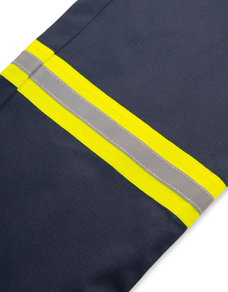 Pantalon de travail cargo à panneau bas de maternité ignifuge pour femme de 6 oz