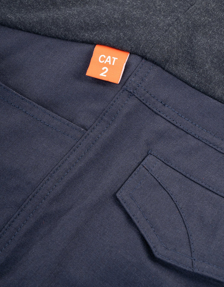 Pantalon de travail cargo à panneau bas de maternité ignifuge pour femme de 6 oz