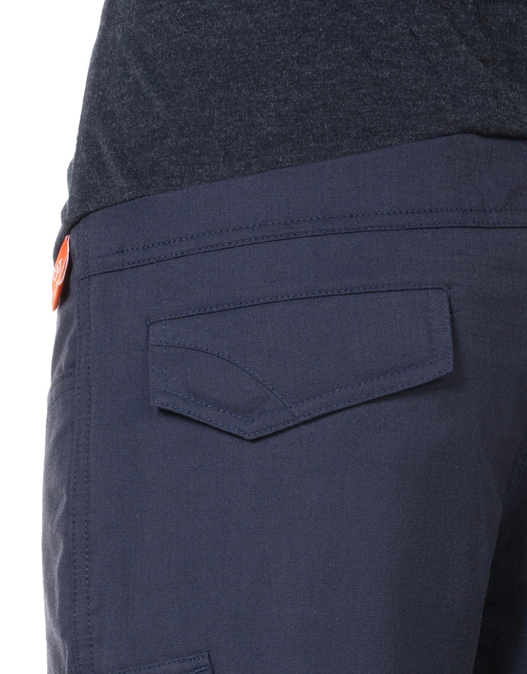 Pantalon de travail cargo à panneau bas de maternité ignifuge pour femme de 6 oz