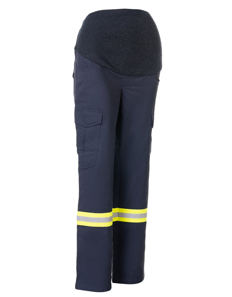 Pantalon de travail cargo de maternité ignifuge 6 oz pour femmes