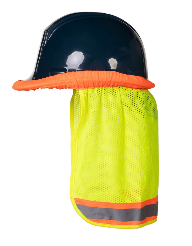 Forcefield Hi-Vis Reflective Mesh Hard Hat Sun Shade Neck Sheild