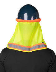 Forcefield Hi-Vis Reflective Mesh Hard Hat Sun Shade Neck Sheild