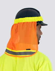 Forcefield Hi-Vis Reflective Mesh Hard Hat Sun Shade Neck Sheild