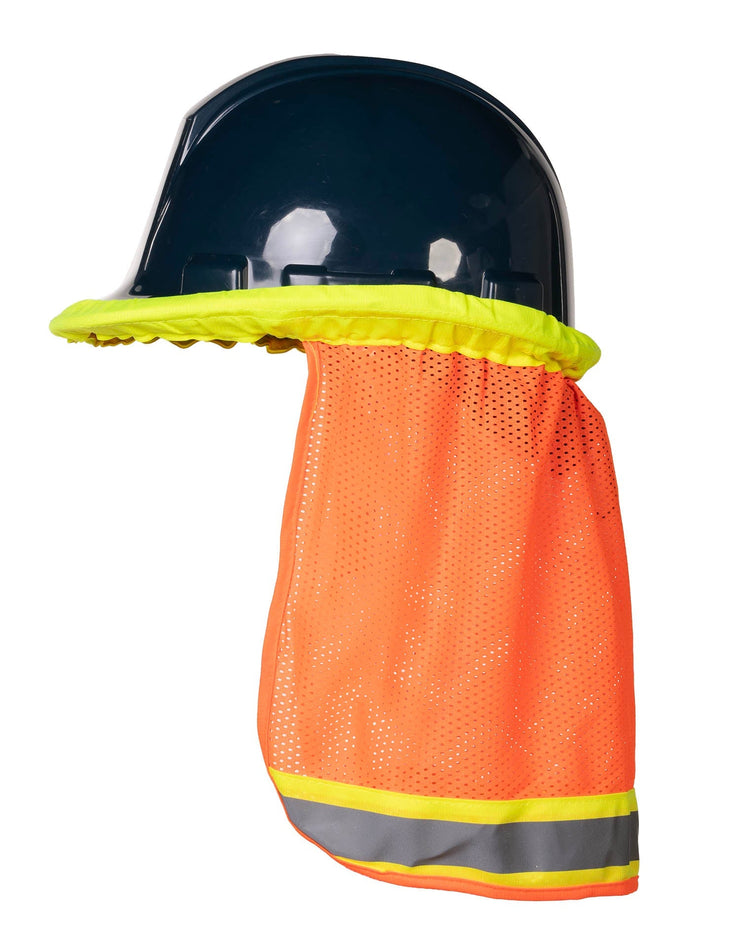 Forcefield Hi-Vis Reflective Mesh Hard Hat Sun Shade Neck Sheild