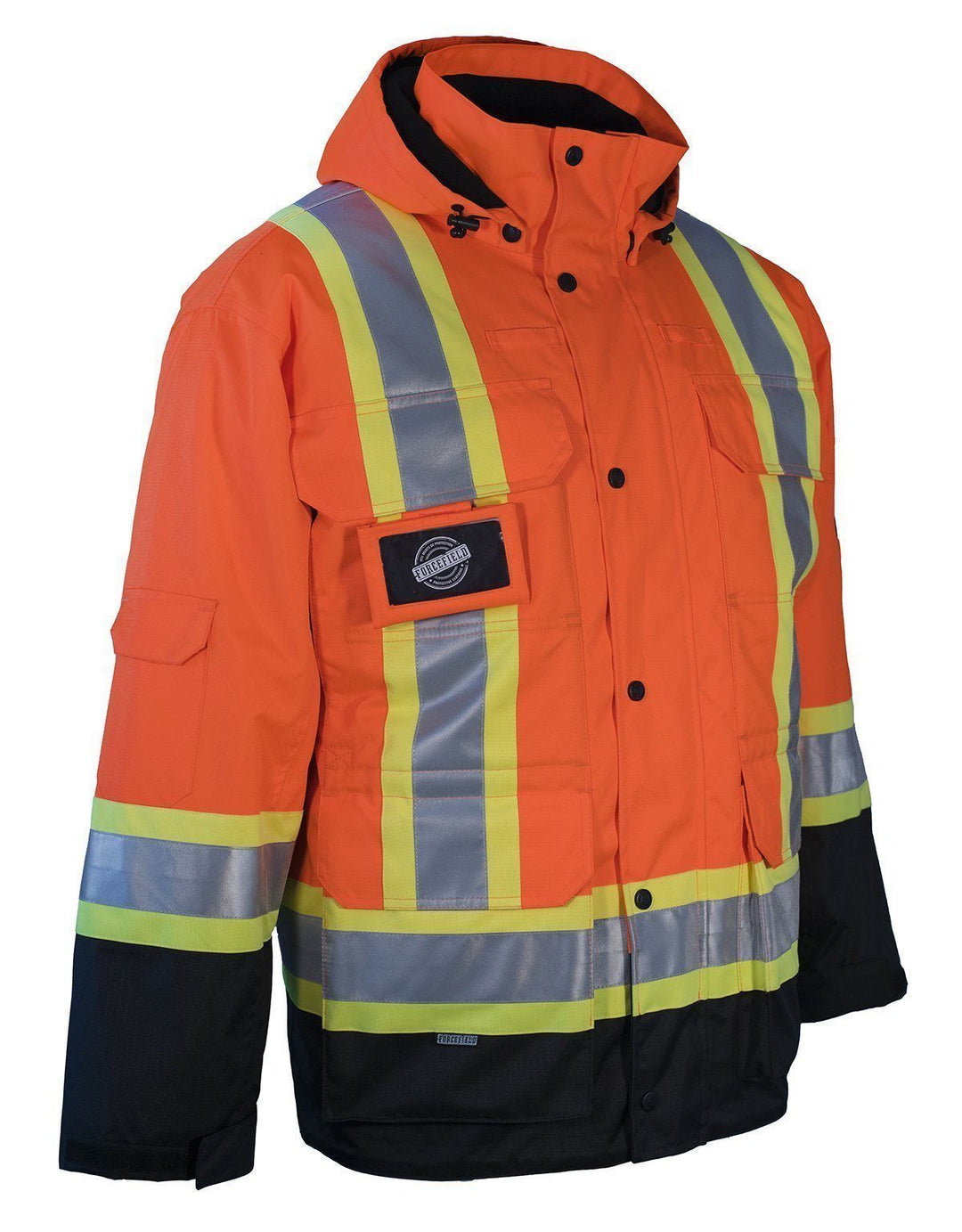 Forcefield 3-in-1 Hi Vis Winter Safety Parka with Removable Black