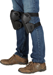 Genouillères à coque dure et à coque souple