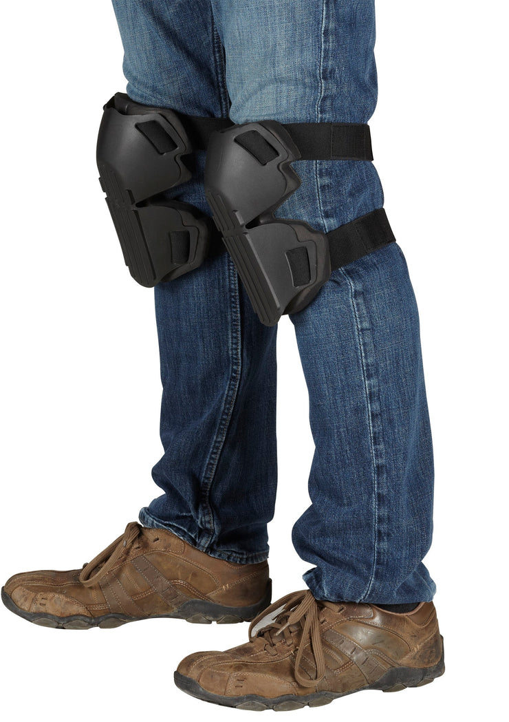 Genouillères à coque dure et à coque souple