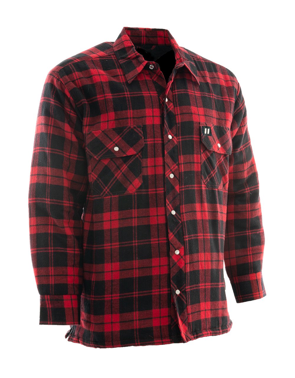 Veste Chemise En Flanelle Doublée Sherpa Pour Homme - Chaud, Boutons Pression, Poches - Idéal Hiver, Style Décontracté