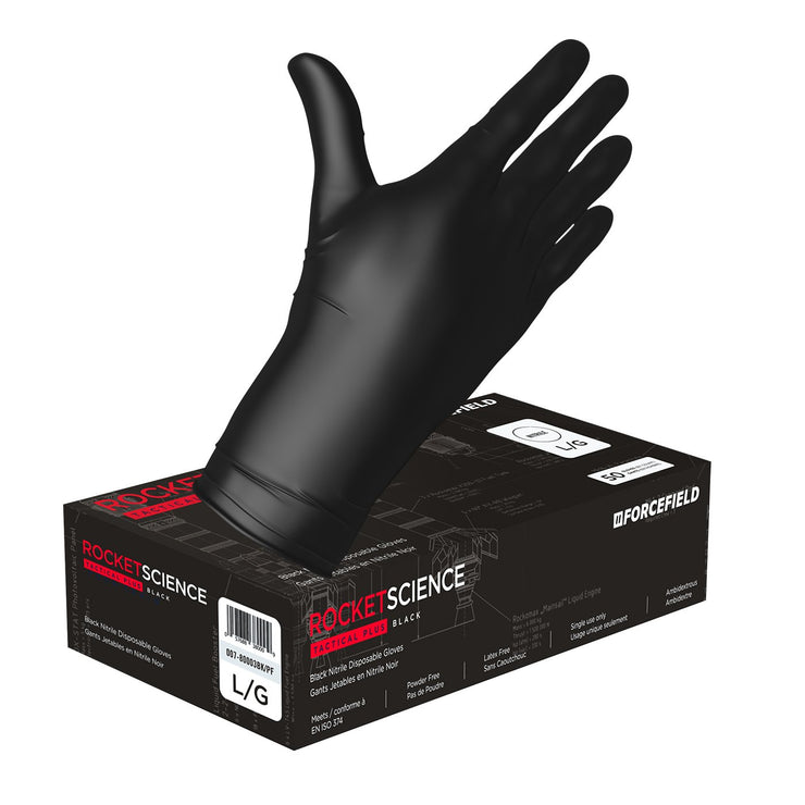 Forcefield Rocket Science, Heavy-Duty Nitrile Disposable Gloves